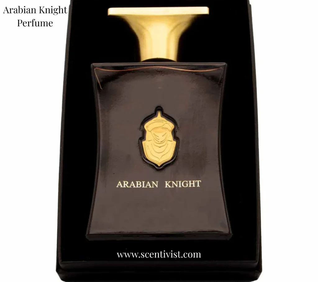 Arabian Knight perfume bottle with a sleek and luxurious design, highlighting the elegant craftsmanship and premium fragrance presentation.