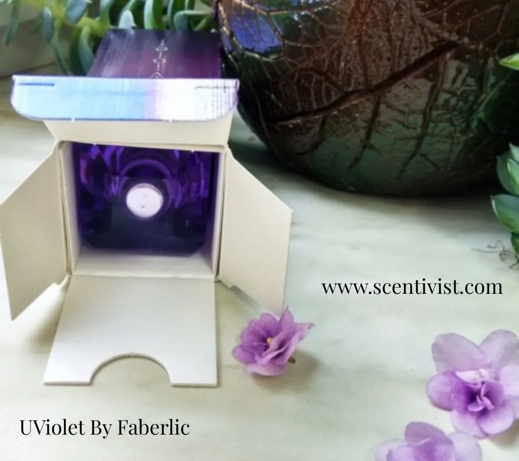 Ultraviolet Perfume stylish purple perfume bottle with an eye-catching presentation.